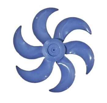 HELICE DE 40CM P/VENTILADOR MONDIAL 6P AZUL CENTRO ALTO E08,0MM PRD C/T.TRAS - LINE PREMIUM/ MAXI POWER V40/ MULTILASER HOME VL401 MULTI TURBO 40CM