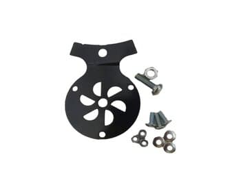 GARRA SUPORTE DE PÁ P/VENTILADOR DE TETO LOREN SID M1 M2 PRETO - KIT MONTAGEM P/3 PÁS - COM PARAFUSOS+PORCAS