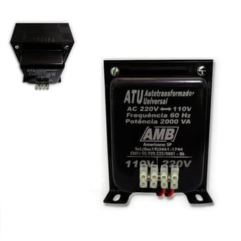 AUTO TRANSFORMADOR DE VOLTAGEM 2000VA AMB BIVOLTS - TRANSFORMADOR DE VOLTAGEM PARA AR CONDICIONADO ATE 12.000BTUS