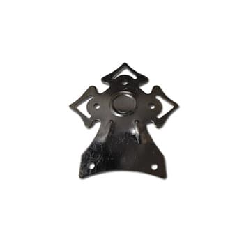 GARRA P/VENTILADOR VENTI-DELTA MOTOR GRANDE - COR TITÂNIO/CINZA 3TRIÂNGULOS GRANDE - SUPORTE DAS PÁS FUROS 6,0CM - *VENDIDA P/UNIDADE