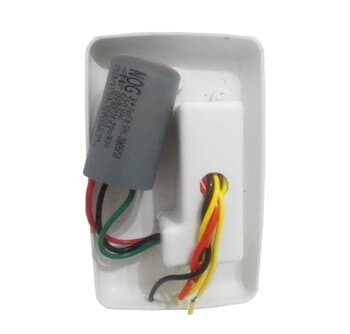 CHAVE P/VENTILADOR DE TETO 3-VEL CAP-10,0UF 3,0UF+7,0UF 1-TECLA LUZ - RIOPRELUSTRES-110V ORIGINAL VENTI-DELTA LUNIK EFYX ARGE LOREN SID