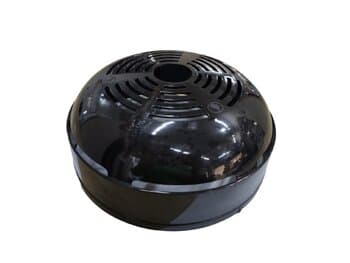 CARENAGEM CAPA SUPERIOR DO MOTOR DO VENTILADOR LATINA COR PRETA - CARENAGEM VTL PLÁSTICA PRETA COM ALETAS