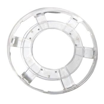 ANEL CENTRALIZADOR DO VIDRO DA LUMINÁRIA P/VENTILADOR ALISEU TERRAL - COR CRISTAL - REF.ORIGINAL 001090 - foto 1 de 4