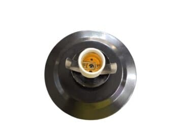 LUMINARIA PLAFON PARA VENTILADOR DE TETO PPARA GLOBO TIPO TULIPA - BASE/SUPORTE PRETO C/SOQUETE P/01 LAMPADA - *SEM GLOBO/SEM TULIPA