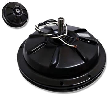 MOTOR P/VENTILADOR DE TETO VENTI-DELTA PLUS LIGHT 110V COR PRETA P/3PÁS - C/ROSCA P/LUMINÁRIA - USAR C/CAP.010,0UF (2 OU 3 FIOS)