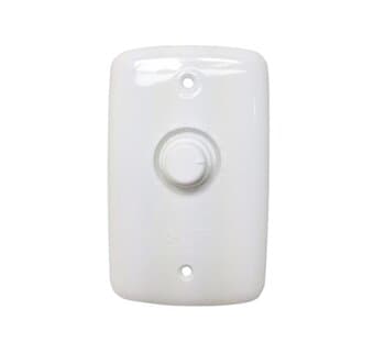 CHAVE P/VENTILADOR DE PAREDE LOREN-SID ATÉ 170W - ESPELHO 4X2 DIMER ROTATIVO BIV C/OFF-CLIQUE LIGA/DESLIGA