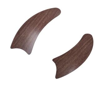 PÁ HÉLICE P/VENTILADOR DE TETO VENTI-DELTA VENTUS - FACĂO MDF COR MOGNO - PADRĂO DELTA 3FUROS GARRA MENOR - *VENDIDA P/UNIDADE