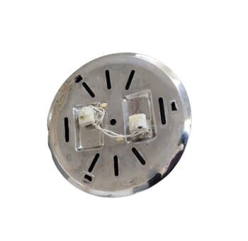 PLAFONIER P/GLOBO AIR VENTILADOR DE TETO LATINA - METAL PRATEADO C/2 SOQUETES P/LÂMPADAS HALÓGENAS