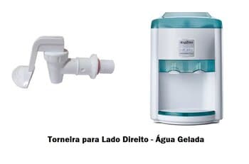 TORNEIRA P/PURIFICADOR LATINA - VENDIDA P/UNIDADE - PA335, BR335, PURITRONIC, PURI-ICE, PURIMIX - LADO DIREITO AGUA GELADA