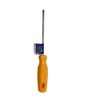 Chave Phillips 125MM 3/16X5P Aço Carbono Ponta Imantada - Cabo Amarelo - PRATIK