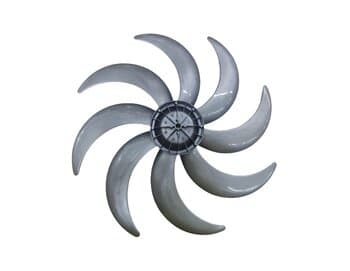 HÉLICE DE 60CM P/VENTILADOR DÔMINA 8PÁS E-11,5MM COR TITÂNIO/CINZA - OCTUPUS 60CM - PONTA REDONDA C/TRAVA TRASEIRA