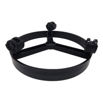 SUPORTE P/BOTIJĂO DE GÁS OU VASO DE PLANTAS - PLÁSTICO COR PRETA COM RODINHAS - SUPORTA ATÉ 55KG