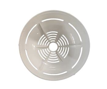 CARENAGEM CAPA SUPERIOR DO MOTOR DO VENTILADOR LATINA COR BRANCA - CARENAGEM VTL PLÁSTICA BRANCA COM ALETAS