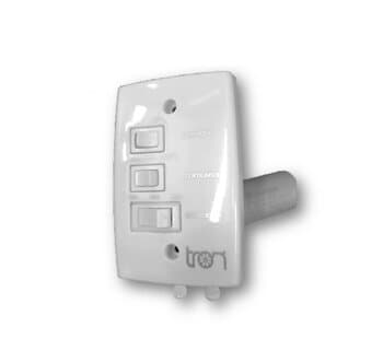 CHAVE P/VENTILADOR DE TETO 3-VEL CAP-08,5UF 3,5+5,0UF - 1-TECLA LUZ - TRON AVENTADOR LYKAN MARBELA 110V ORIGINAL CANTOS RETOS - LATINA - LOREN SID M3 110V