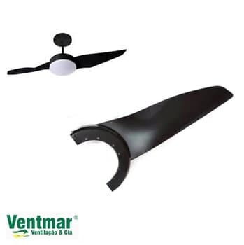 PA HELICE P/VENTILADOR DE TETO ALISEU DUO - PLÁSTICA PRETA - ALISEU DOUBLE - *VENDIDA P/UNIDADE