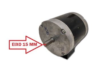 MOTOR P/EXAUSTOR VENTISILVA 30/40CM E30M4 / E40M4 BIV B/R-1600RPM 4500M3/H E15MM - MOTOR COMPLETO *USAR C/CAP.10,0UF