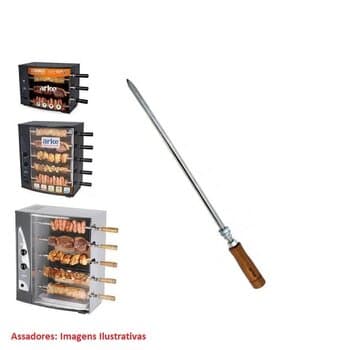 ESPETO P/CHURRASCO - ESPETO SIMPLES P/ASSADOR ARKE AGR - ARKE VITTA PREMIUM ARKE VITTA SMART ARKE VULCANO - ESPETO SIMPLES VITTA