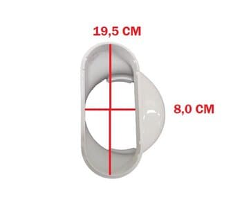 CONECTOR PARA AR CONDICIONADO PORTATIL ACP11F - ENGATE DO DUTO FLEXIVEL X JANELA PARA SAIDA DO AR QUENTE - *VENDIDO P/UNIDADE