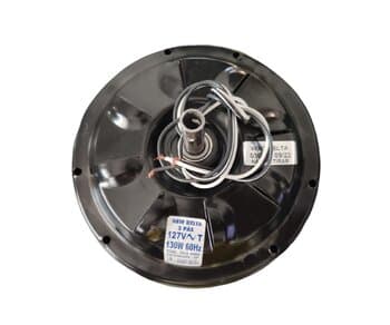 MOTOR P/VENTILADOR DE TETO VENTI-DELTA NEW LIGHT 110V COR PRETA P/3PÁS MODELO C/ROSCA P/LUMINÁRIA - USAR C/CAPACITOR 7,5UF (2 OU 3 FIOS)