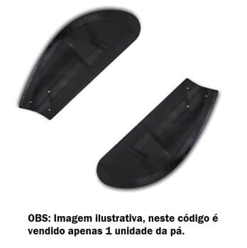PÁ HÉLICE P/VENTILADOR DE TETO LOREN SID M1/M2 - PL TUBA PRETA - *VENDIDA P/UNIDADE - P/PRIMOR PEROLA PLATUN ÁGATA