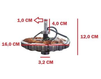 ESTATOR BOBINADO MOTOR VENTILADOR TETO LOREN SID 110V10,0UF MOTOR M1 ANEL MAIOR C/2-ROLAMENTOS 6201ZZ - EIXO VAZADO COM ROSCA P/LUMINÁRIA - foto 1 de 7