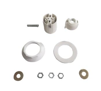 SOQUETE P/VENTILADOR DE TETO TRON LESTIA GRECO -*VENDIDA P/UNIDADE - KIT PACOTINHO C/01-SOQ+CORPO+PORCA PLÁSTICA+ ARRUELA CALÇO