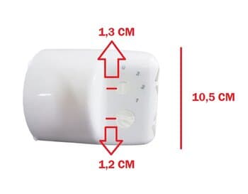 Capacete do Motor p/Ventilador Ventisol 30cm/40cm Turbo 6Pas Branco - Capa Plastica 0376 G2 para Ventilador de Coluna - foto 1 de 5