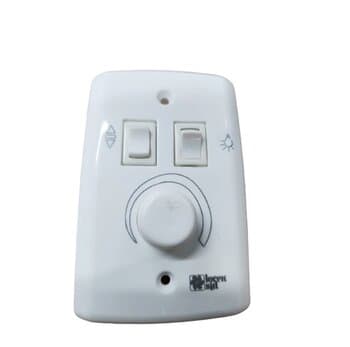 CHAVE PARA VENTILADOR DE TETO LOREN SID - ESPELHO BR CV ROT M1/M2/M3 BIVOLTS PLUS 400W C/TECLAS LIGA/DESLIGA/REVERTE + TECLA P/LÂMPADA
