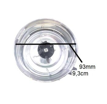 COPO P/LIQUIDIFICADOR PHILCO PH800 PH-800 PH 800 - ENCAIXE 11,5CM - CRISTAL C/TAMPA COR BRANCA