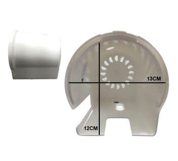 Capacete do Motor Ventilador Loren Sid Turbo 30/40cm cor Branca Sem Alça Anterior