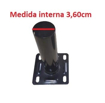 SUPORTE DE PAREDE P/VENTILADOR VENTISOL 50CM 60CM METAL COR PRETA - *SEM CANOPLA PLÁSTICA