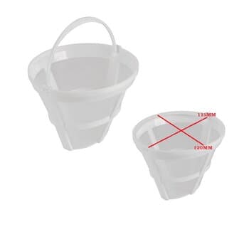 FILTRO P/CAFETEIRA VENTISOL AGRATTO 25X 30X - THERMO 25X CET25 / VETRO CAFFE 30X CEV30 - COADOR PERMANENTE REMOVIVEL *SERVE P/AMBOS MODELOS