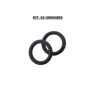 ANÉL DE BORRACHA P/ACABAMENTO TUBO ALUMÍNIO VENTILADOR VOLARE - KIT C/02-UNIDADES - ORING HASTE VT TRON (REF.01.10-0025) - SERVE P/TAMPA DRENO CLI VTS 23MM