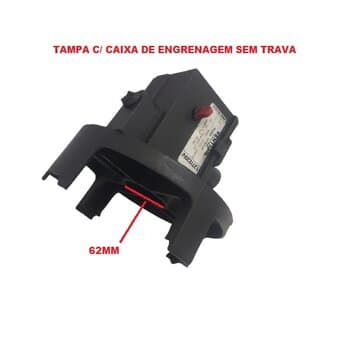 TAMPA CAMPANA DO MOTOR VENTILADOR VENTISOL 50/60CM TRASEIRA DIAM.12,6CM - C/CAIXA DE ENGRENAGEM MOD.G2 E-12,0MM P/ROL-6202 SEM TRAVA PARAFUSO