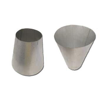 Colarinho Luva para Emenda em Tubos Flexíveis 100 X 200MM / 10 X 20CM - Flange Metal galvanizada para Duto Flexível de 10x20cm