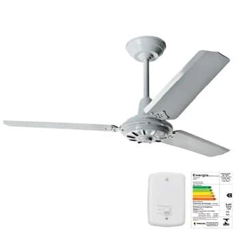 VENTILADOR DE TETO LOREN SID COMERCIAL M3 RV 220V127W02,5UF 03,0UF 3PAS ABS/PL COR CINZA CV REVERSAO - SEM LUMINARIA P/AREA GOURMET