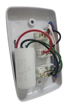CHAVE P/VENTILADOR DE TETO 3-VEL CAP.07,5UF 3,0+4,5UF - 1 TECLA LUZ - AIR DESIGN LATINA VENTI-DELTA NEW LIGHT-110V