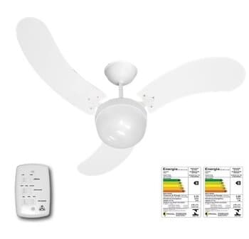 VENTILADOR DE TETO VENTI-DELTA NEW LIGHT MONTANA 110V 130W BRANCO 3PAS MDF ARTE BRANCAS LUMINARIA P/1-LAMPADA CHAVE 3 VELOCIDADES
