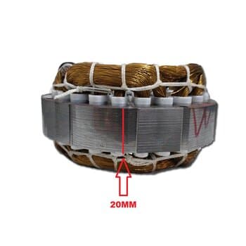 ESTATOR BOBINADO MOTOR EXAUSTOR VENTI-DELTA 30/40CM 110V - 30CM USAR CAP.05,0UF/40CM USAR CAP.06,0UF - ESP.DO FERRO 00,0MM - DIÂM.EXTERNO 00,0CM - foto 1 de 4