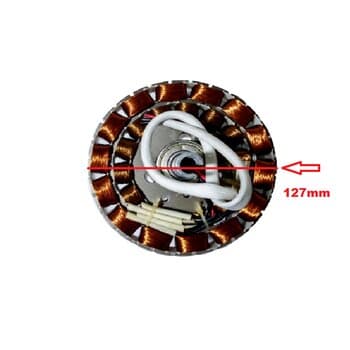 Estator Bobinado P/Ventilador TETO Aliseu Jet 220v90W01,2uF c/2-Rol.6202 Eixo-15,0mm - p/Motor SA-40-220V