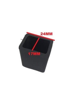 Ponteira Borracha do Pe da base das Colunas Ventilador Venti-Delta 50/60cm - PLastica cor Preta Emborrachada. *Vendido p/Unidade