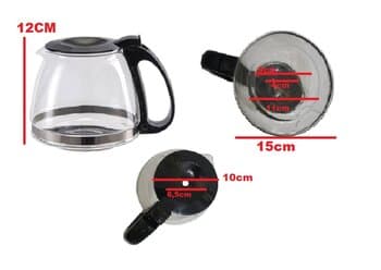 JARRA DE VIDRO P/CAFETEIRA ELÉTRICA AGRATTO CEV30-01 / CEV30-02 30-XÍCARAS - JARRA DA CAFETEIRA VETRO CAFFE 30X CEV30 - 30X
