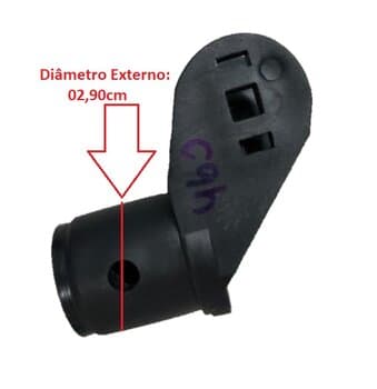 CACHIMBO SUPORTE DO MOTOR DO VENTILADOR ARGE - COM DISCO ARRUELA TRAVA BORBOLETA - SUPORTE CACHIMBO VENT NEW