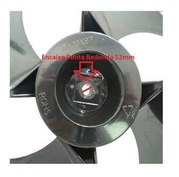 HELICE P/CLIMATIZADOR VENTISOL 4PÁS CLI45LT CLI70LT CLI100LT PRO/PRO2 G/H F12,0MM PRD C/TT - ULTRA45 MWM M4500 AMVOX ACL6022 CLIMAT CLM-40RT - ULTRAAR ORIGINAL
