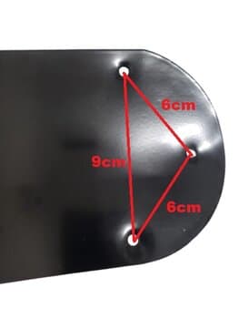 PÁ HÉLICE VENTILADOR DE TETO CICLONE - METAL ALUMÍNIO PRETA - *VENDIDA P/UNIDADE - ORIGINAL P/MODELOS APOLO MERIDIONAL EQUATORIAL