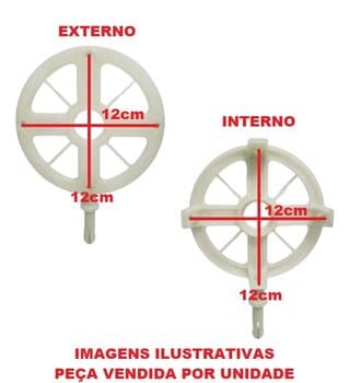 Tampa do Motor Ventilador Venti-Delta Dianteira SUPER DELTA 50/60cm - Estampada c/Pino c/Anel Diam.12,5cm Eixo Oco p/Rol.6201ZZ - foto 1 de 4