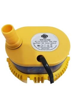 BOMBA DE AGUA 1500LH 110V 20,0W HMAX 1,80MT P/CLIMATIZADOR MWM M4500 VENTISOL CLI-01 CLI45-CLI70-CLI100PRO MWM1500 AC:110-120V/60HZ IPX8