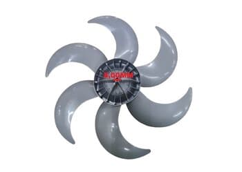 HELICE DE 40CM P/VENTILADOR MALLORY 40CM 6PAS CINZA - MOD.ECO TS TURBO SILENCE - EIXO 08,0MM PONTA REDONDA C/TRAVA TRASEIRA