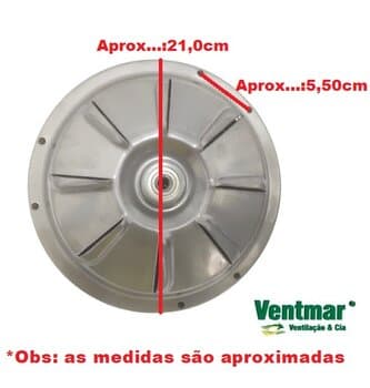 MOTOR P/VENTILADOR DE TETO VENTI-DELTA PLUS LIGHT 110V COR PRATA P/3PÁS - C/ROSCA P/LUMINÁRIA - USAR C/CAPACITOR 10,0UF (2 OU 3 FIOS)