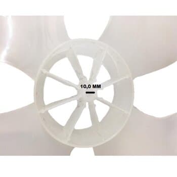 HELICE DE 50CM P/VENTILADOR ARGE MAX BIVOLTS ATUAL 2020 4PAS COR TRANSPARENTE PONTA REDONDA ENCAIXE EM EIXO 10,0MM C/TRAVA TRASEIRA - foto 1 de 3